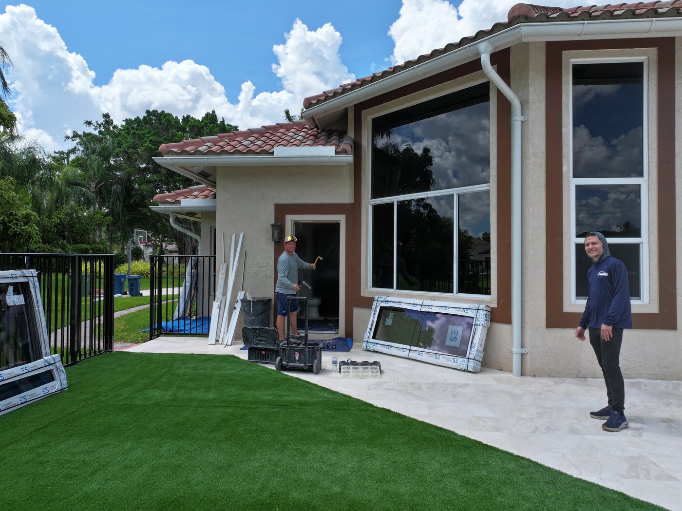 Metal roofing installation in Palm Beach County