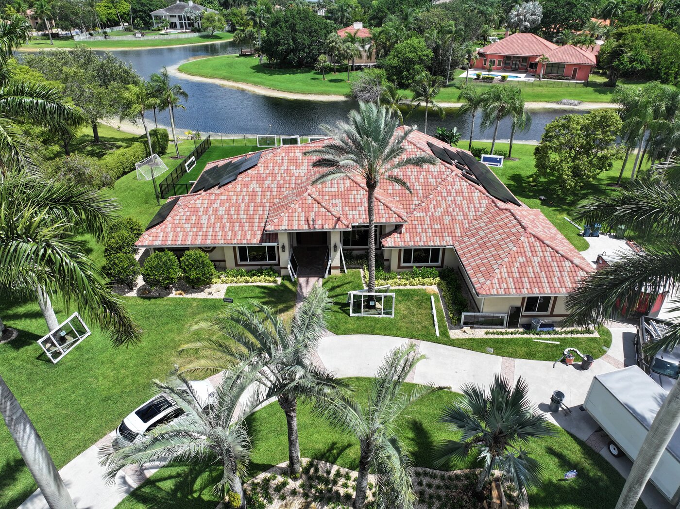 Completed roof replacement Boca West FL